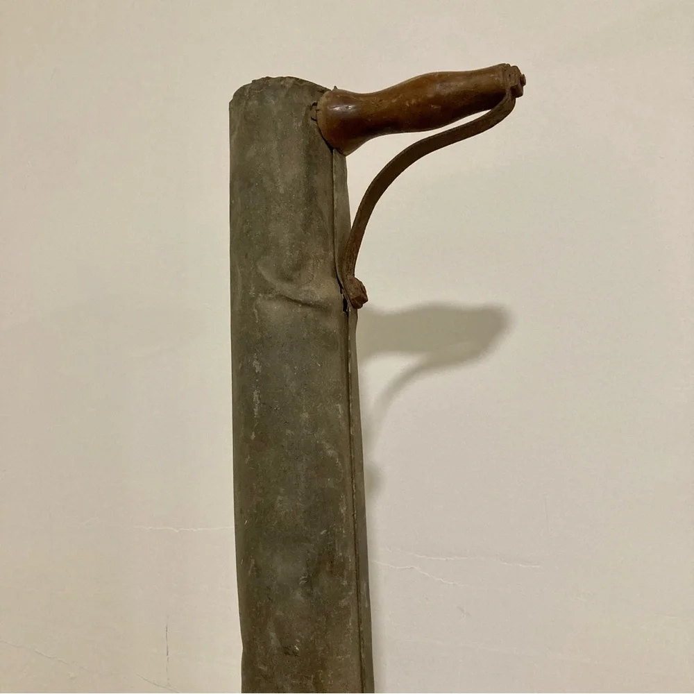 Antique Cultivator Garden Tool Seed Planter 33” Long Wood Handle - Picture 3 of 15